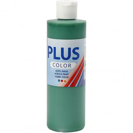 Plus Color hobbyfärg, briljantgrön, 250 ml/ 1 fl.