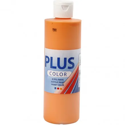 Plus Color hobbyfärg, pumpkin, 250 ml/ 1 fl.