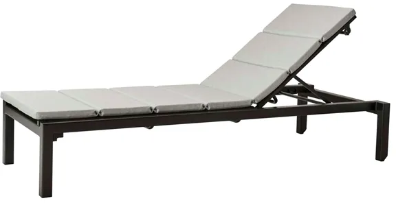 Cane-Line Relax solstol - lavagrå med dyna i ljusgrå