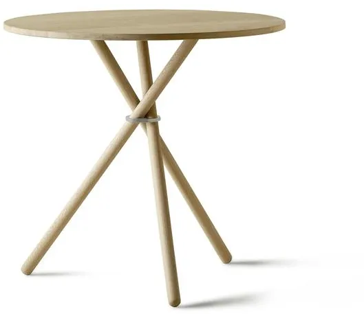 Eberhart Aldric Cafébord Ø80 Ljust Ekträ