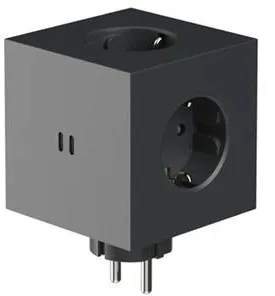 Avolt Square 2 Eluttag Stockholm Black